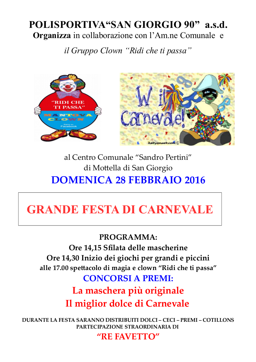 Carnevale 2016