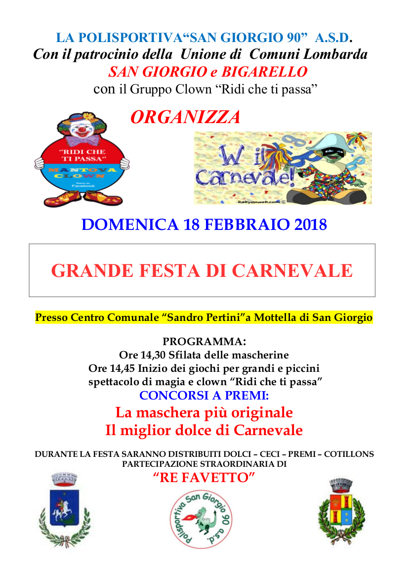 Carnevale 2018