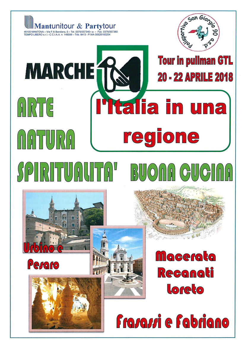 Tour delle Marche 20 22 aprile 2018