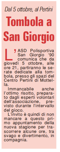 30 09 2017 gazzmn Tombola a San Giorgio